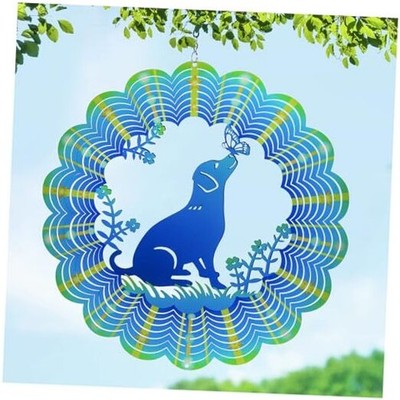 Wind Spinners Labrador Gifts for Women/Men 12 inch 3D Stainless Steel Dog