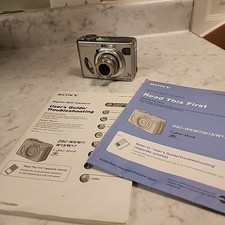 Sony Cyber-Shot DSC-W5 5.1 Megapixel Digital Camera MPEGMovie VX Silver Tested