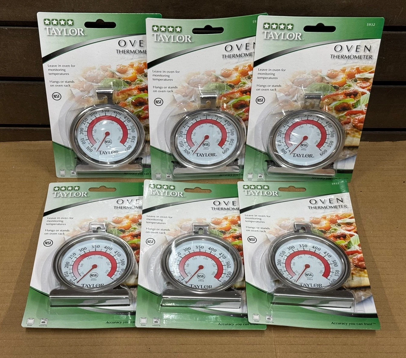 Lot of 6 - Taylor 5932 Stainless Oven Dial Thermometer - New
Opens in a new window or tab