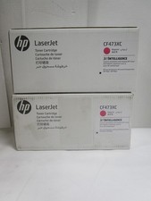 Genuine HP CF473XC 657X M681 M682 MAGENTA Printer Toner LOT OF 2 NEW SEALED BOX