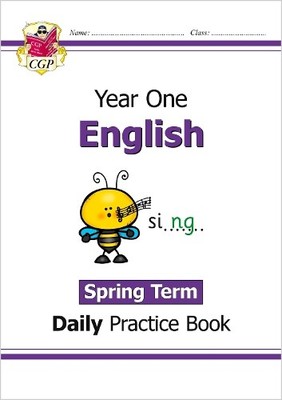 CGP Books KS1 English Year 1 Daily Practice Book: Spring Term (Taschenbuch)