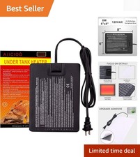 Reptile Heating Pad with Thermostat - 8W Safe Heat Mat for Terrariums