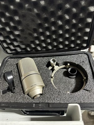 MXL 990 Large Diaphragm Condenser Microphone XLR Silver with Case & Mount