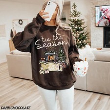 Tis The Season Cozy Christmas Festive Holiday Sweatshirt