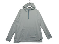 LL Bean Pullover Hoodie Womens Large Activewear Recycled Polyester Thumbholes
