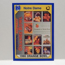 Notre Dame College Football Orange Bowl Card 56 (B)