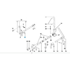 FORCELLA LATO FRIZIONE MOTOCOLTIVATORE FALCIATRICE BERTOLINI