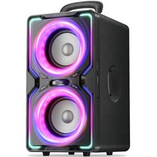 Large Bluetooth Speaker: 240W Peak Powerful Loud Sound with Deep Bass, 15H Pl...