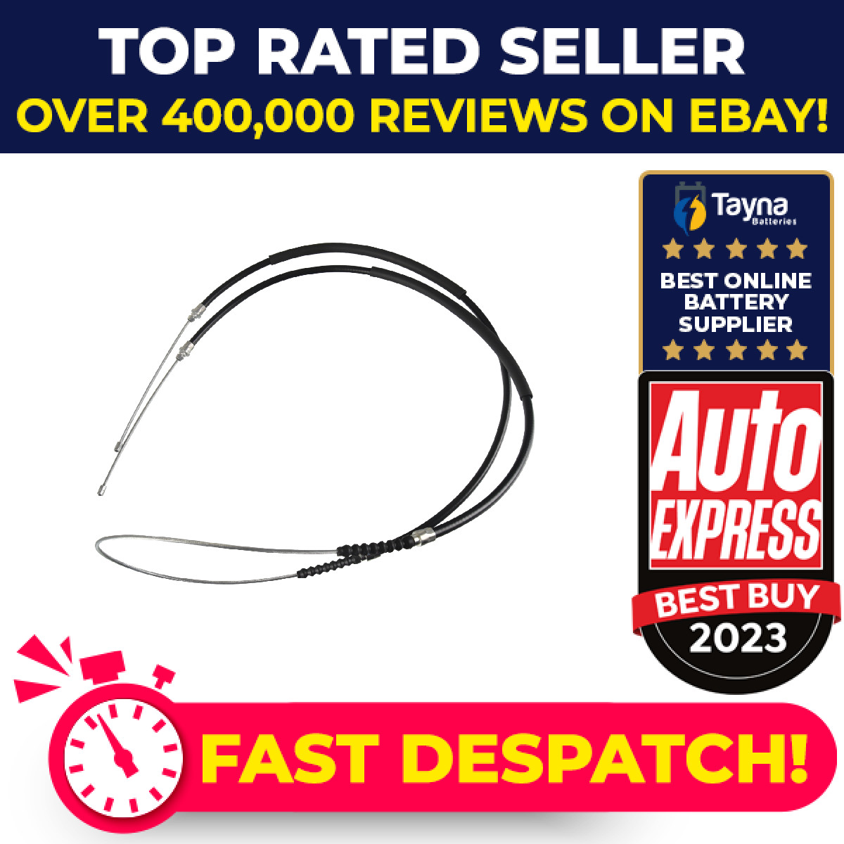 Handbrake Cable fits FIAT DUCATO 230, 244 2.8D Rear 1997 on Hand Brake Parking