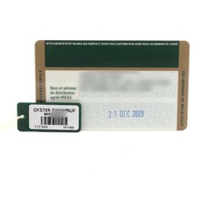 Rolex Midsize Black Dial Blue Hour Marker Ladies Watch 177200 Card 11