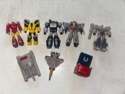 Mini Transformers Lot Of 8 Figures And Vehicles Hasbro ~2 
