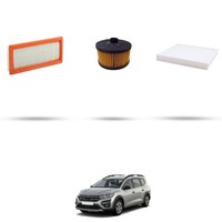 Hoffcar Wartungsset - 3 Filter FüR Dacia Jogger 1.0 67KW Ab 2022