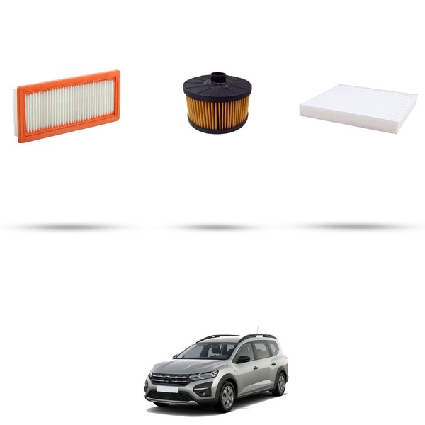 Hoffcar Wartungsset - 3 Filter FüR Dacia Jogger 1.0 67KW Ab 2022-image