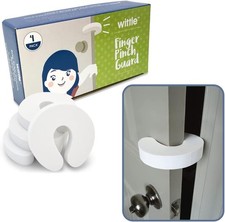 Baby Proofing Door Stopper - 4pk, Soft EVA Foam Finger Pinch Guard, Prevents