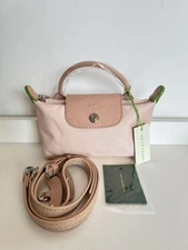 Longchamp tote bag shoulder bag Pliage XS pale pink nylon for women fashion item