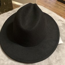 Men s Black Fedora Style Hat
