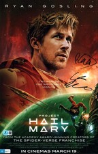 Phil Lord Chris Miller Signed Project Hail Mary Directors 11x17 Photo BAS COA