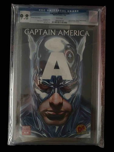 Captain America #34 CGC 9.8 Dynamic Forces Alex Ross Cover With COA