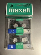 Maxell UR-90 Normal-Bias Cassette Tapes Pack Of 2 New Sealed