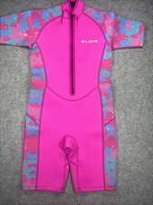 Wetsuit Girls Size 8 Shorty Style 3mm Neoprene Front Zip swimming water ski