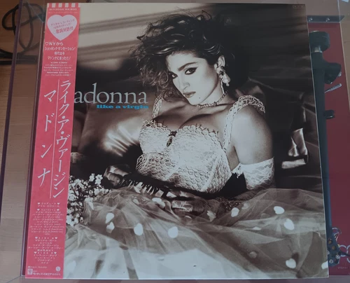 Madonna Like A Virgin Japan P-13033 OBI EX+ Play Inserts