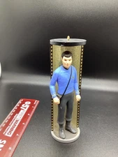 Vtg 1997 Star Trek Leonard H. McCoy in the Transporter Hallmark Ornament Used
