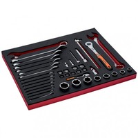 Bahco Fit&Go 3/3 Schaumstoffeinlage SteckschlüSsel Und Ring-MaulschlüSsel