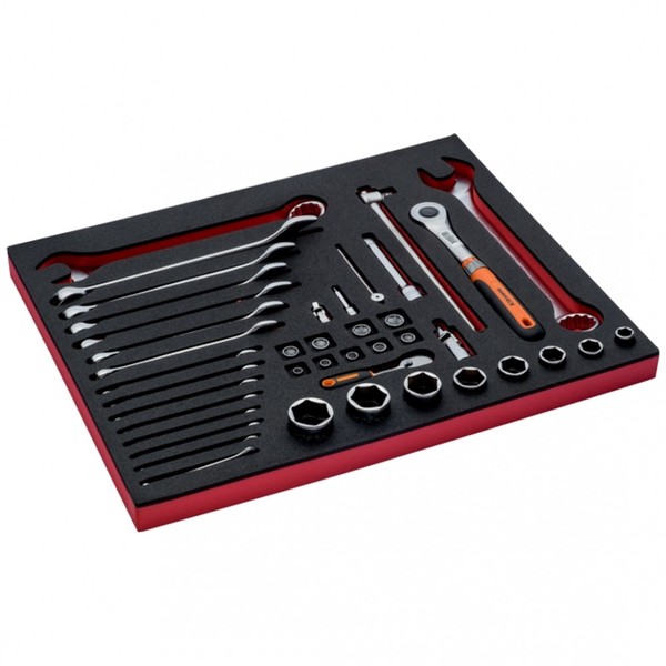 Bahco Fit&Go 3/3 Schaumstoffeinlage SteckschlüSsel Und Ring-MaulschlüSsel-image