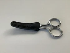 Gingher Curved Embroidery Scissors 4” Stainless Steel In Leather Sheath