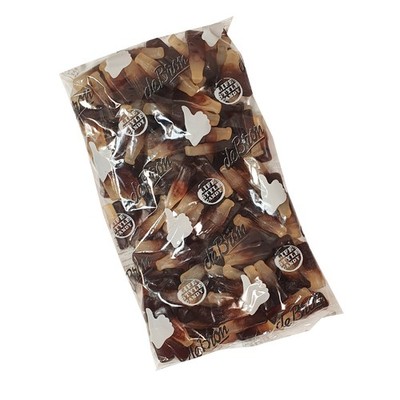 (17,24EUR/kg) De Bron - Zuckerfreie Fruchtgummi Colaflaschen Bigpack 1kg Beutel 