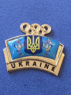 2010 Vancouver Olympic Pin NOC Team Pin Ukraine