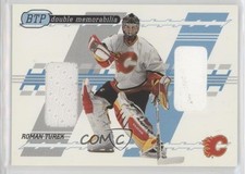 2002 ITG Be A Player Between the Pipes Double Memorabilia Roman Turek #DM-10 0aa
