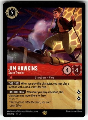 Jim Hawkins - Space Traveler 109/204 Legendary Into the Inklands Lorcana NM