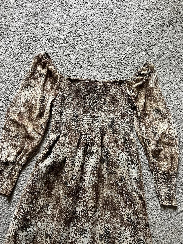 Vestido Betsey Johnson Grande Estampado Animal Globo Niveles Midi Hada Capricho Y2K Foto 3 de 4