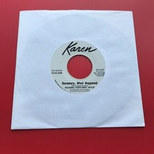 RICHARD "POPCORN" WYLIE Rosemary What Happened  1969 US PROMO 7" vinyl single 45