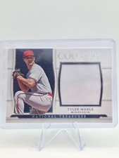 2022 National Treasures Tyler Mahle Colossal Materials Jersey Patch /99 Twins