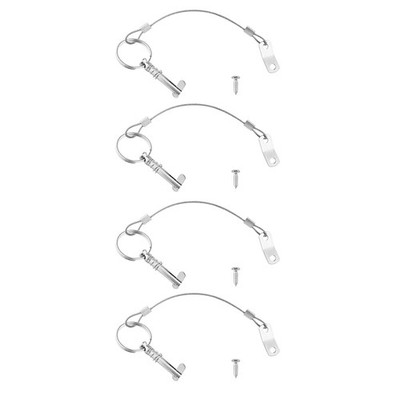 Boot Schnellspannstift 4PC mit Schrauben und Feder für Bimini Top Fitting Marine