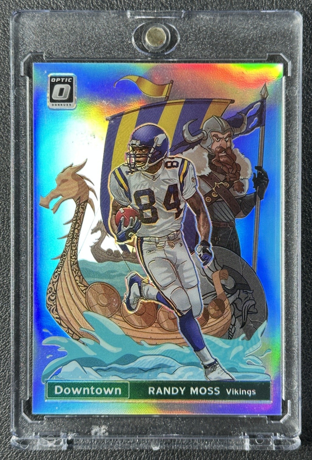 RANDY MOSS 2020 PANINI DONRUSS OPTIC #DT-2 DOWNTOWN PRIZM SSP VIKINGS