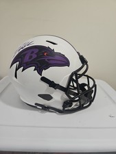 Nfl Riddle Replica Baltimore Ravens Lunar Eclipse Odafe Oweh Signed Helmet