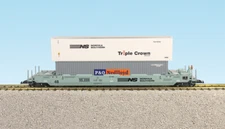 USA TRAINS INTERMODAL FLAT CAR with CONTAINERS - R17120 Norfolk Southern NS #3