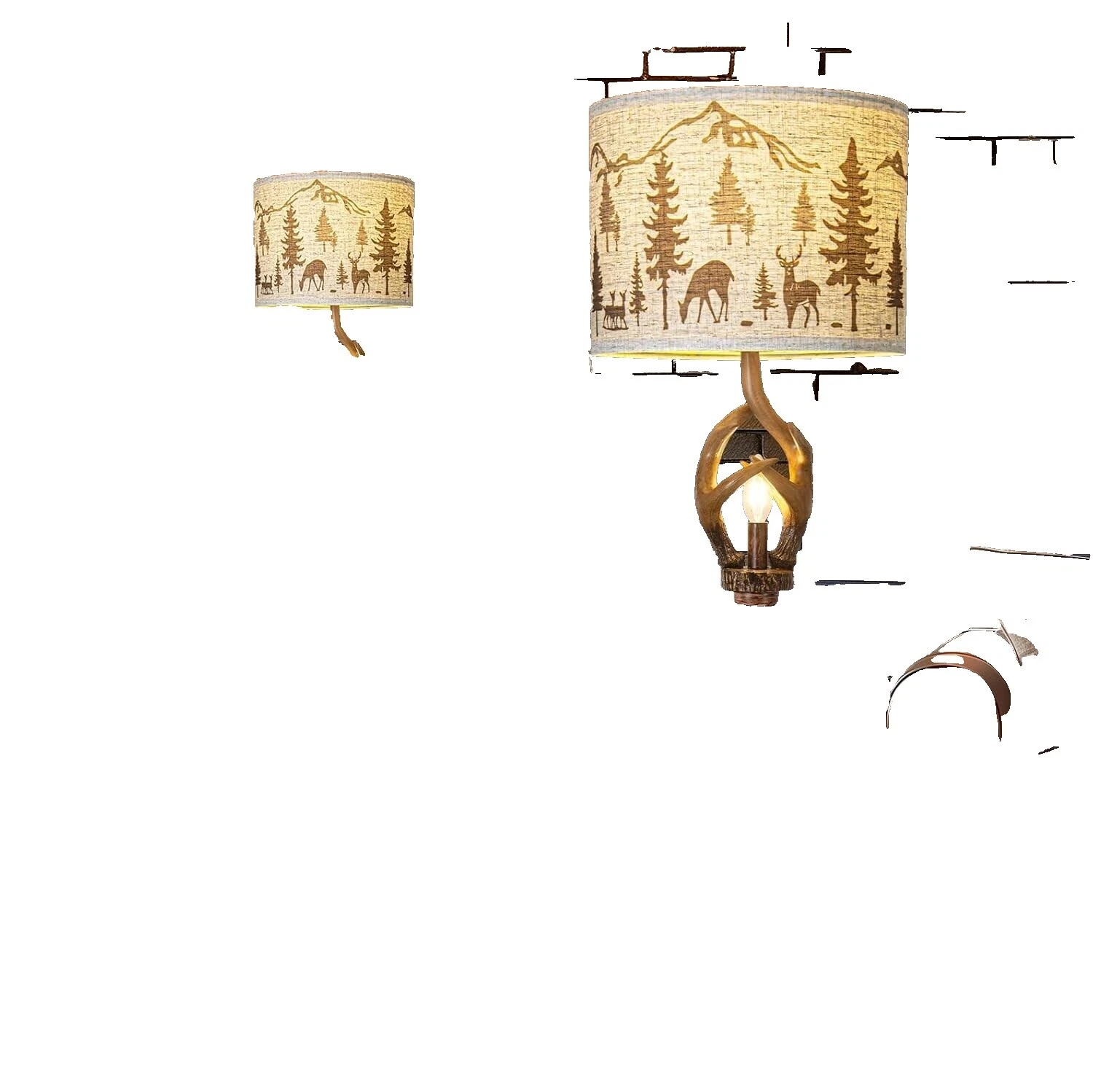 Lámparas de país de cuero