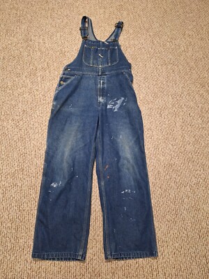 ROEBACKS ローバックス オーバーオール Vintage 90s Roebucks Dark Blue Denim Carpenter Overalls