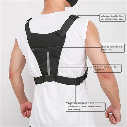 Tactical Sport Combat Chest Rig Bag Front Pouch Recon Kit Pack Protective Vest - Imagen 3 de 15