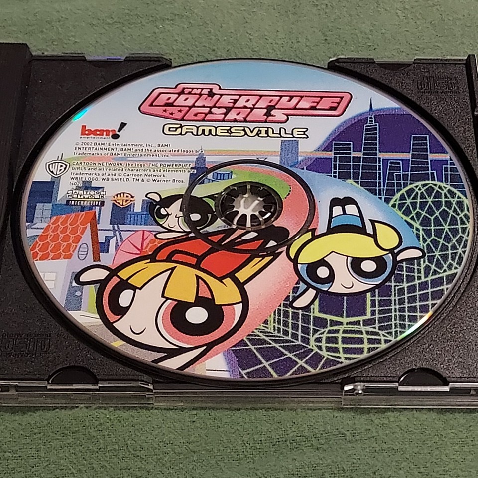 The Powerpuff Girls Gamesville PC Video Game Computer CD Rom Cartoon