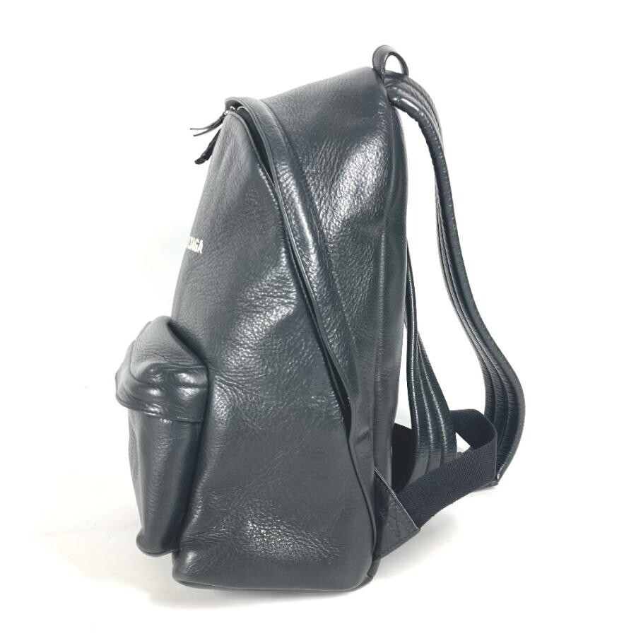 BALENCIAGA 552379 Everyday Logo Bag Backpack Rucksack Black Men's