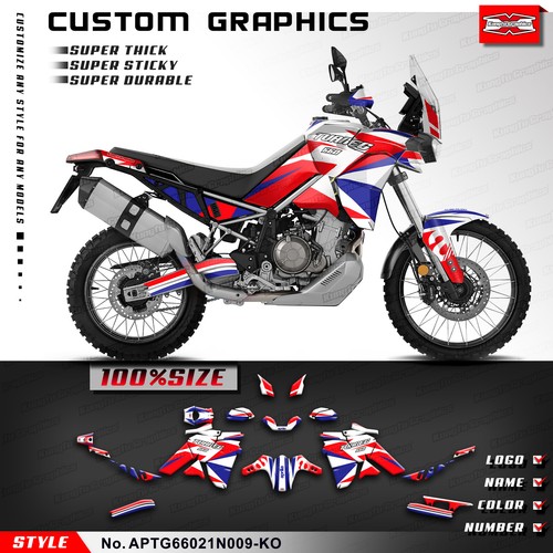 Racing Graphics Adhesive Decals for Aprilia Tuareg 660 2021 2022 2023 - Picture 8 of 8