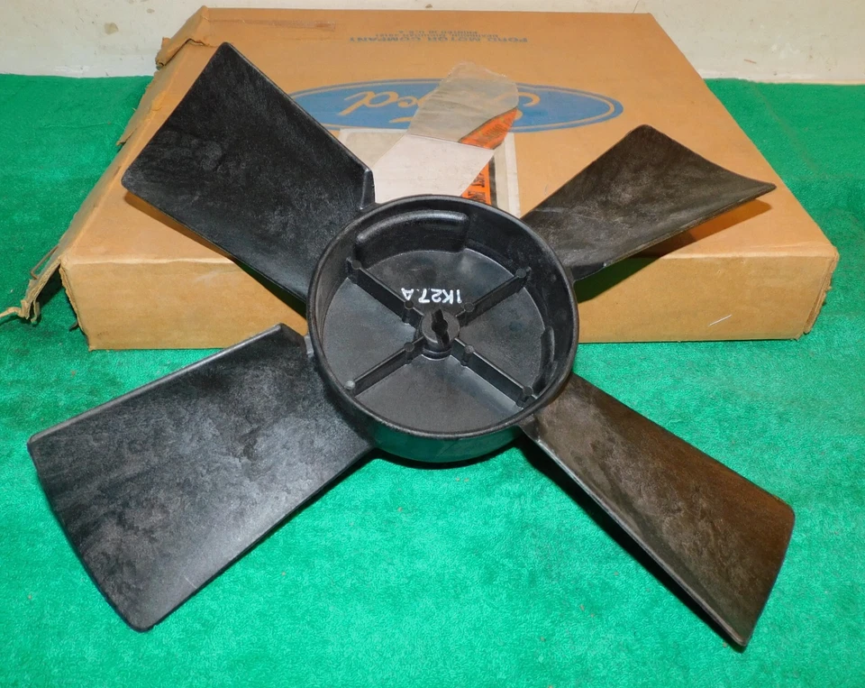 Ford Mustang Mercury Capri 1980 1981 1982 Nuevo de Lote Antiguo 6 cilindros 200 S/C 4 palas Motor Ventilador Foto 3 de 4