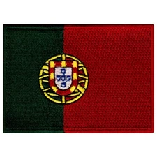 PORTUGAL FLAG PATCH PORTUGUESE embroidered iron-on LISBON SOUVENIR TRAVEL new