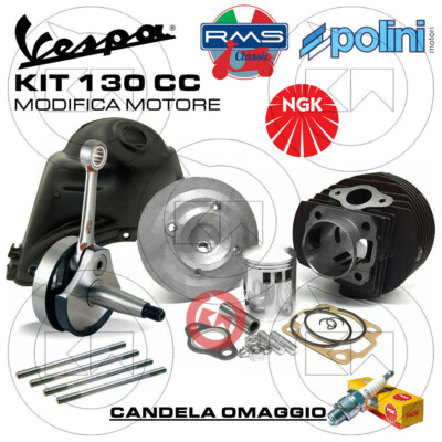 KIT COMPLETO MODIFICA MOTORE CILINDRO POLINI 130 ALBERO CONO 20