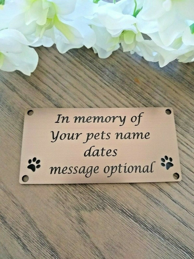 Personalised memorial name plate , pet memorial , human memorial plaque ,